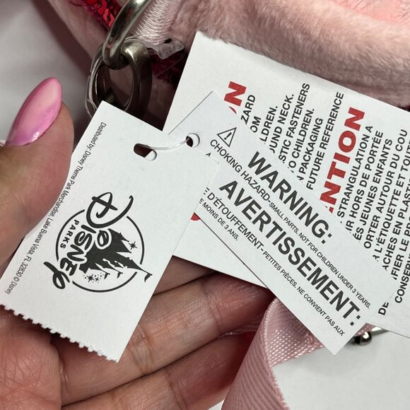 Disney Minnie Mouse Pink Plush Crossbody Bag new with tags - Picture 6 of 6